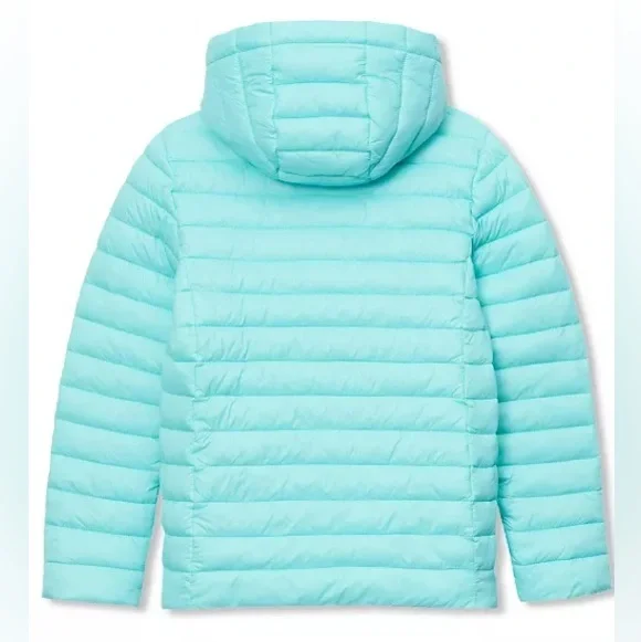 Lands’ End Girls FeatherFree Insulated Hooded Packable Jacket Size S/6-7 - Picture 2 of 3